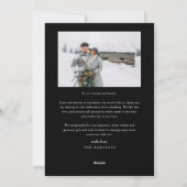 Cartes Pour Fêtes Annuelles Première Mariée Noël Nouvelle Photo Noir (Dos)