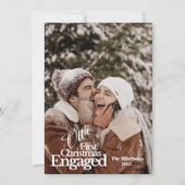 Cartes Pour Fêtes Annuelles Première Noël élégante (Devant)