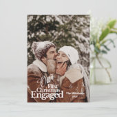 Cartes Pour Fêtes Annuelles Première Noël élégante (Debout devant)