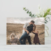 Cartes Pour Fêtes Annuelles Première Noël élégante (Debout devant)