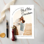 Cartes Pour Fêtes Annuelles Première Noël Marié Boho Arche Photo