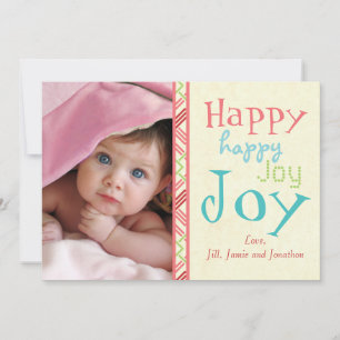 Cartes Pour Fêtes Annuelles Première photo de Noël du bébé