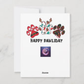 Cartes Pour Fêtes Annuelles Première saison de vacances pour bébé (Dos)