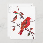 Cartes Pour Fêtes Annuelles Première saison des vacances de neige (Devant / Derrière)