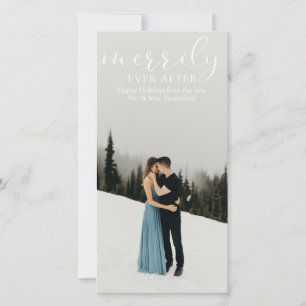 Cartes Pour Fêtes Annuelles Premières Noces Joyeusement À Jamais PHOTO