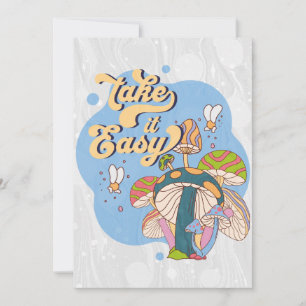 Cartes Pour Fêtes Annuelles Prends-le facilement - Hippie Life