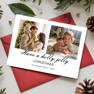 Cartes Pour Fêtes Annuelles Prenez un Noël Holly Jolly de notre famille folle