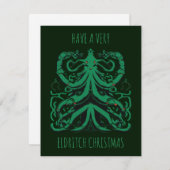 Cartes Pour Fêtes Annuelles Prenez un Noël très Eldritch (Devant / Derrière)