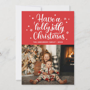 Cartes Pour Fêtes Annuelles Prenez un saint Noël joyeux. Script mignon rouge