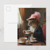 Cartes Pour Fêtes Annuelles Prenons du thé (Devant / Derrière)