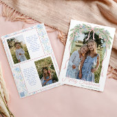 Cartes Pour Fêtes Annuelles Preppy Grandmillennial Christmas Bow Swag Photo