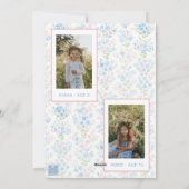 Cartes Pour Fêtes Annuelles Preppy Grandmillennial Christmas Bow Swag Photo (Dos)