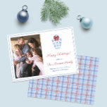 Cartes Pour Fêtes Annuelles Preppy Monogram Red Bow Family Christmas Photo<br><div class="desc">* Crédit photo : Photographie © Storytree Studios, Stanford, CA ** / Red Bow Ginger Jar Happy Holidays photocard avec espace pour un monogramme simple et une photo de famille. Les éléments d'aquarelle (jarre de gingembre et arc-en-ruban rouge) ont été peints à l'origine à la main par moi dans des...</div>