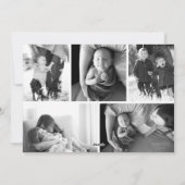 Cartes Pour Fêtes Annuelles Preppy Plum Hand-Drawn Bows Christmas Tree Photo (Dos)