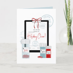 Cartes Pour Fêtes Annuelles Prescription de Noël pour la dose de joie