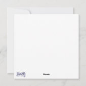 Cartes Pour Fêtes Annuelles Présence Inspirant Coeur Floral Plutôt Bleu (Dos)