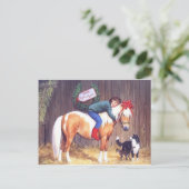 Cartes Pour Fêtes Annuelles Présent de poney de Noël (Debout devant)