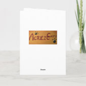 Cartes Pour Fêtes Annuelles Présentations ouvertes (Dos)