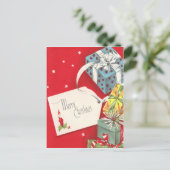 Cartes Pour Fêtes Annuelles Présentations vintages (Debout devant)