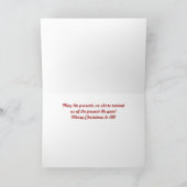 Cartes Pour Fêtes Annuelles Présente (Intérieur)