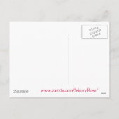 Cartes Pour Fêtes Annuelles Pretty pink single rose (Dos)