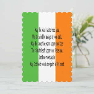 Cartes Pour Fêtes Annuelles Prière de bénédiction irlandaise