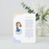 Cartes Pour Fêtes Annuelles Prière de la Conception Immaculée de Kawaii (Debout devant)
