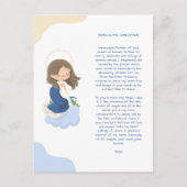 Cartes Pour Fêtes Annuelles Prière de la Conception Immaculée de Kawaii (Devant)