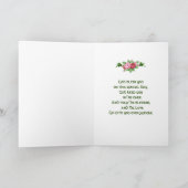 Cartes Pour Fêtes Annuelles Prière de la Saint Patrick Shamrocks religieux (Intérieur)