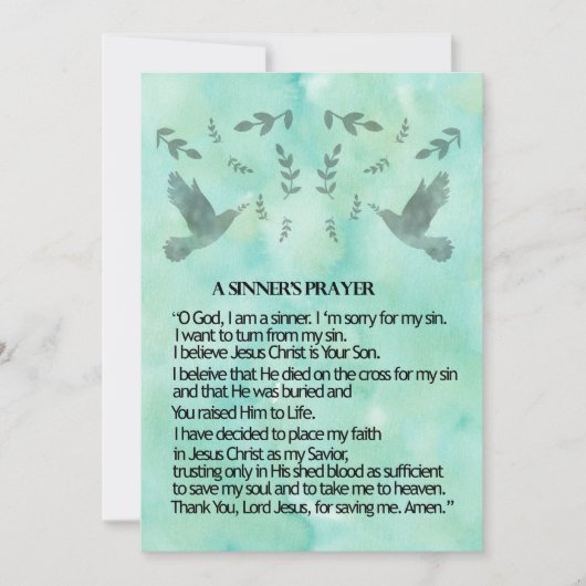 Cartes Pour Fêtes Annuelles Prière d'un soudeur (Devant)