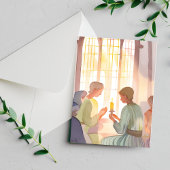 Cartes Pour Fêtes Annuelles Prière religieuse | Aquarelle manuelle