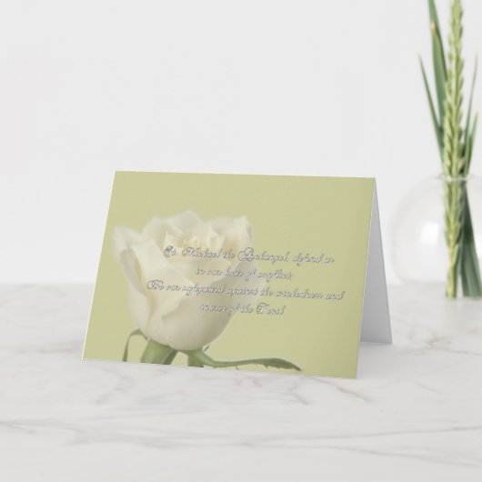 Cartes Pour Fêtes Annuelles Prière Saint Michael (Devant)