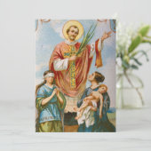 Cartes Pour Fêtes Annuelles Prière Saint Valentin Novenna (Debout devant)