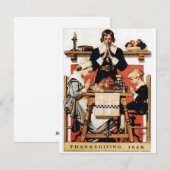 Cartes Pour Fêtes Annuelles Prières de Thanksgiving de Lyendecker (Devant / Derrière)