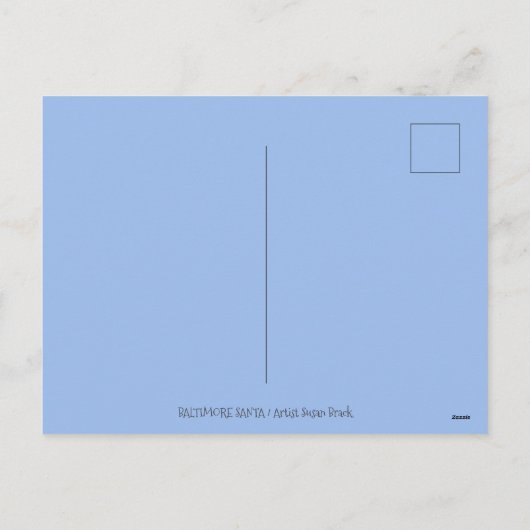 CARTES POUR FÊTES ANNUELLES PRIMITIVE FOLKART BALTIMORE QUILT PÈRE NOËL (Dos)