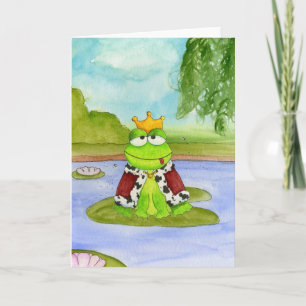 Cartes Pour Fêtes Annuelles Prince Card de grenouille