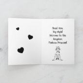 Cartes Pour Fêtes Annuelles Princess arrived (Intérieur)