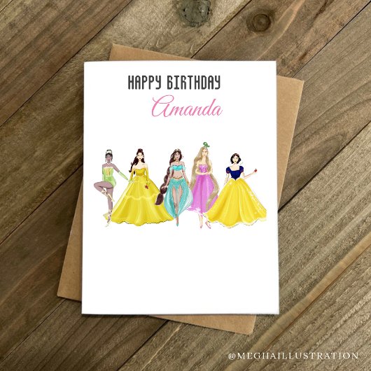 Cartes Pour Fêtes Annuelles princesse, anniversaire