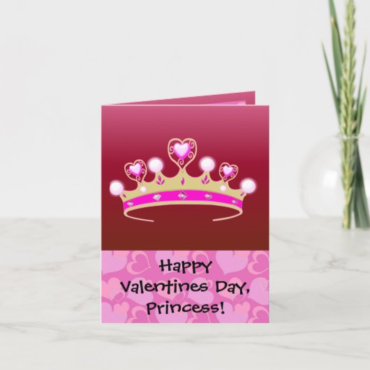 Cartes Pour Fêtes Annuelles Princesse de Valentine (Devant)
