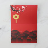 Cartes Pour Fêtes Annuelles Printemps cerise fleurs Rat chinois Année 2020 HGC (Intérieur)