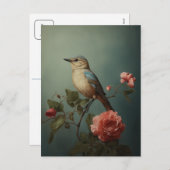 Cartes Pour Fêtes Annuelles Printemps doux (Devant / Derrière)