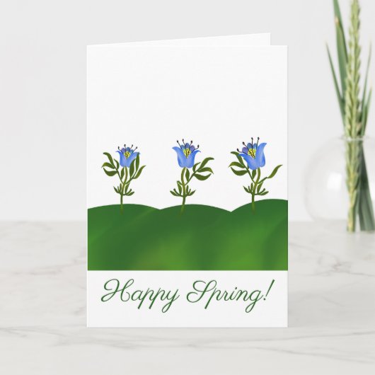 Cartes Pour Fêtes Annuelles Printemps heureux (Devant)
