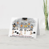 Cartes Pour Fêtes Annuelles Prison Jailbird (Dos)