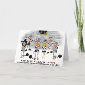 Cartes Pour Fêtes Annuelles Prison Jailbird (Dos)
