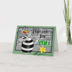 Cartes Pour Fêtes Annuelles Prison Jailbird