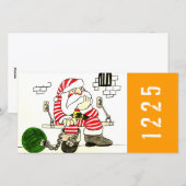 CARTES POUR FÊTES ANNUELLES PRISON PÈRE NOËL (Devant / Derrière)