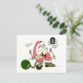 CARTES POUR FÊTES ANNUELLES PRISON PÈRE NOËL (Debout devant)