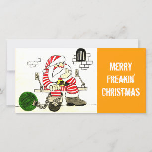 CARTES POUR FÊTES ANNUELLES PRISON SANTA