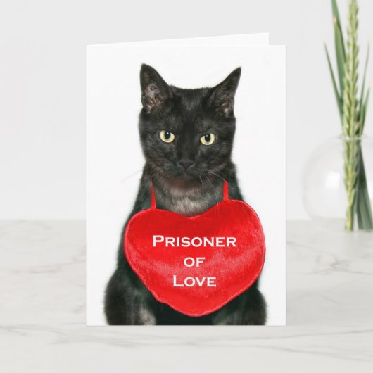Cartes Pour Fêtes Annuelles Prisonnier d'amour (Devant)
