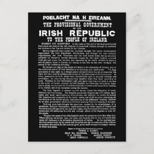 Cartes Pour Fêtes Annuelles Proclamation de Pâques sur la République d'Irlande
